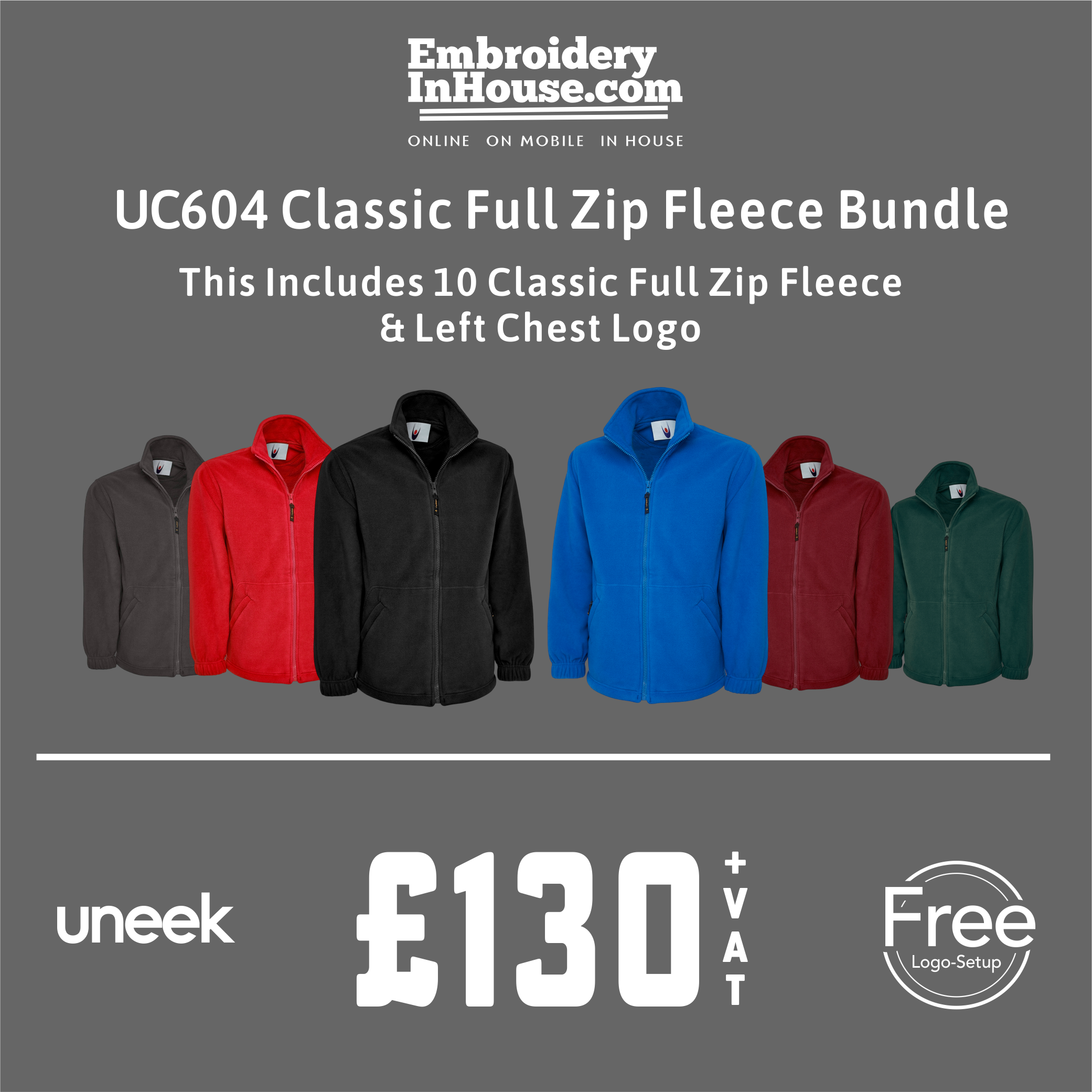 full zip fleece bundle