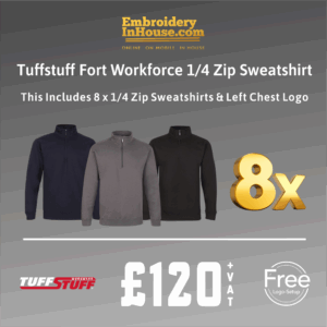 TuffStuff 1/4 Zipped Sweatshirt Bundle X8 TuffStuff 1/4 Zipped Sweatshirt Bundle X8