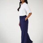 Garda Blouse - White & Bella - Mid Blue - Download for Web